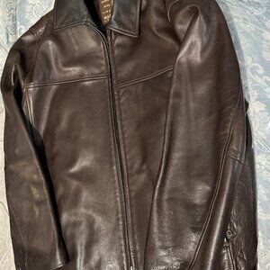 Andrew Marc New York classic leather bomber jacket